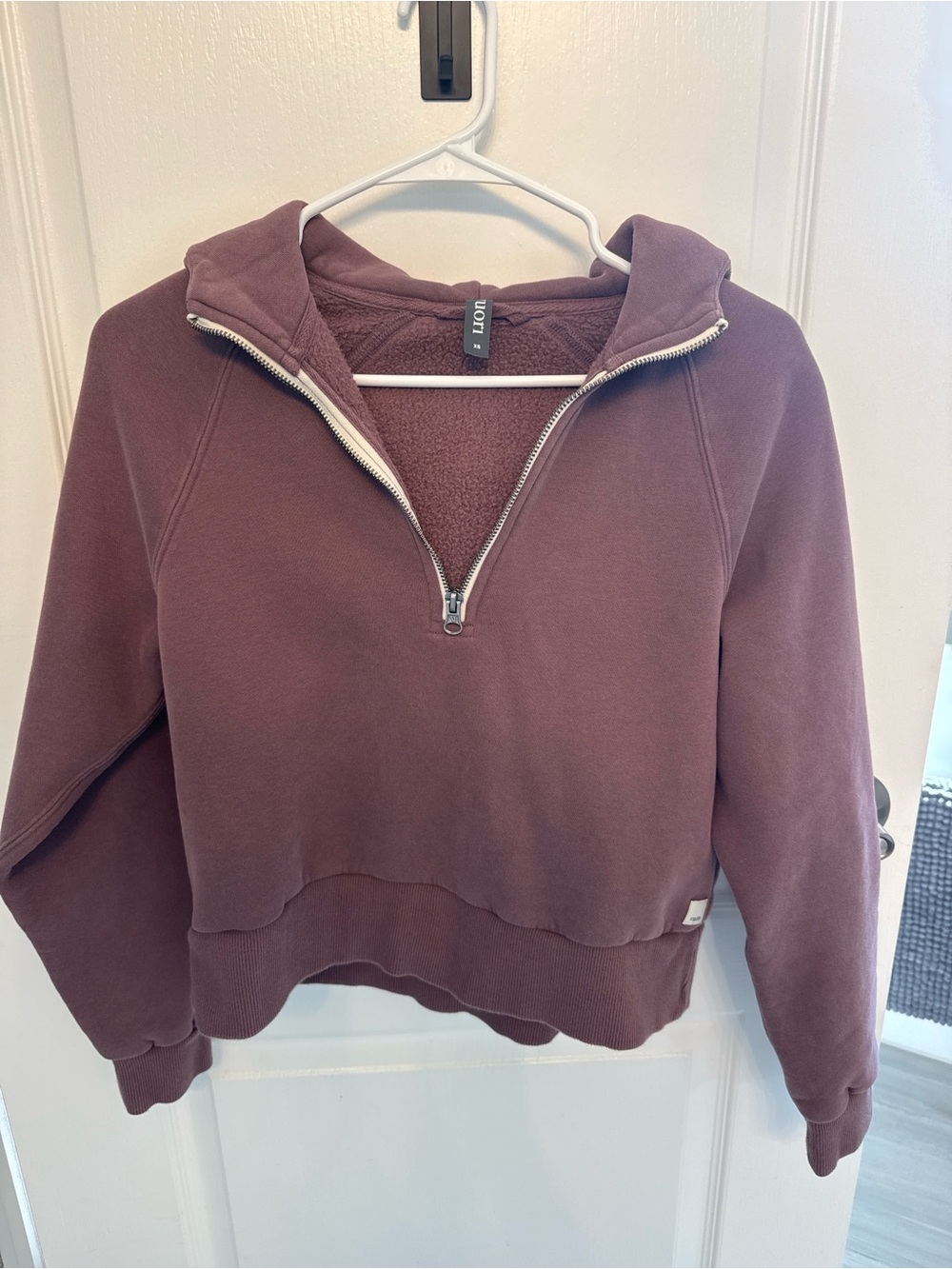 Vuori Mauve Half-Zip Hoodie Pullover